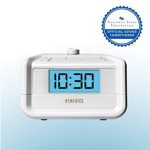 HoMedics SoundSpa snooze and sleep timer for flexible routines
