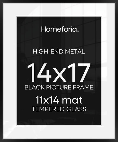 Homeforia 14x17 frame black corner detail for durable modern display