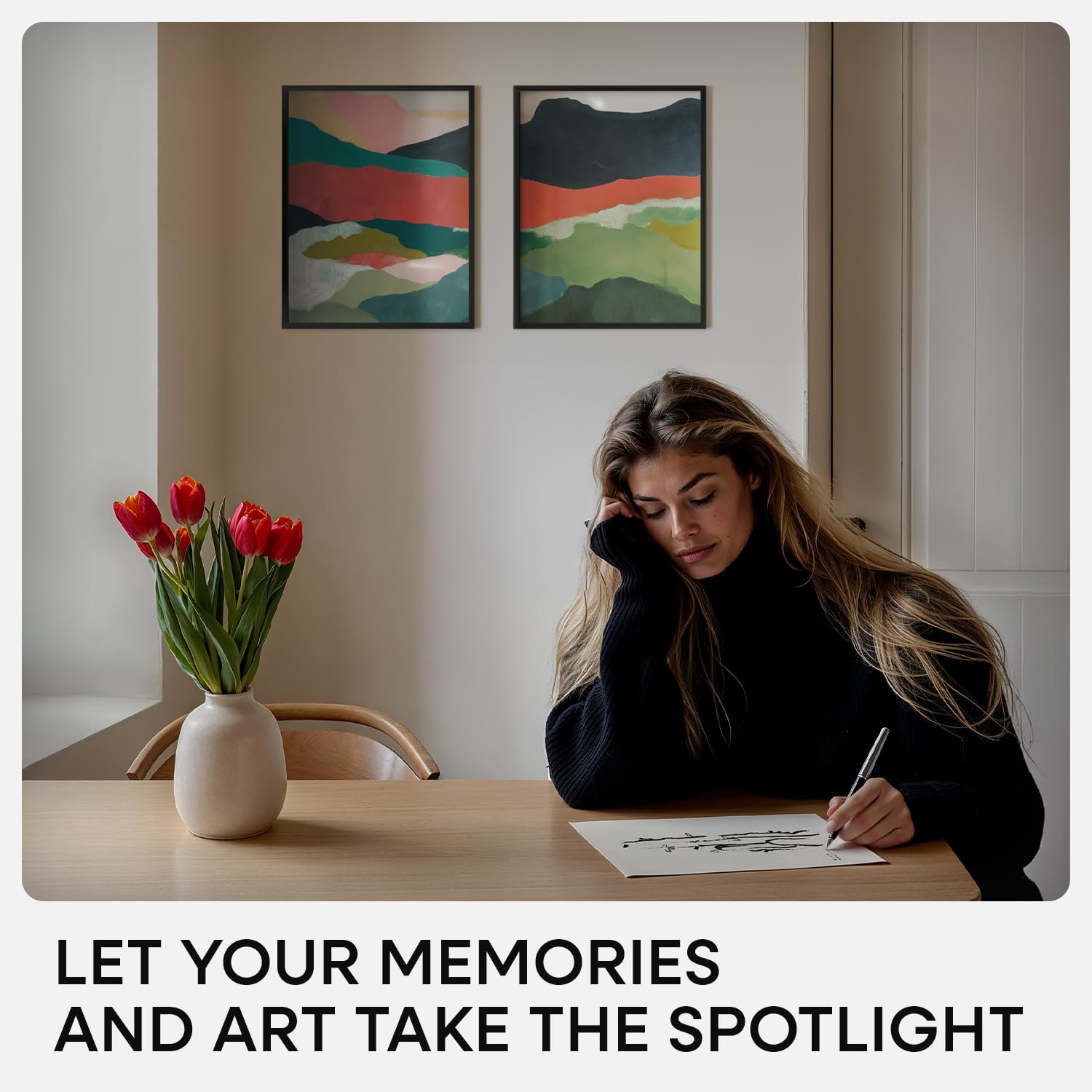 Homeforia frame with 8x10 mat showcasing balanced negative space and focus
