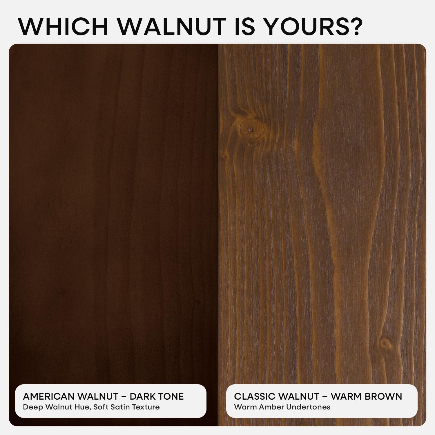 Homeforia dark walnut finish slab highlights rich tone and authentic wood character.