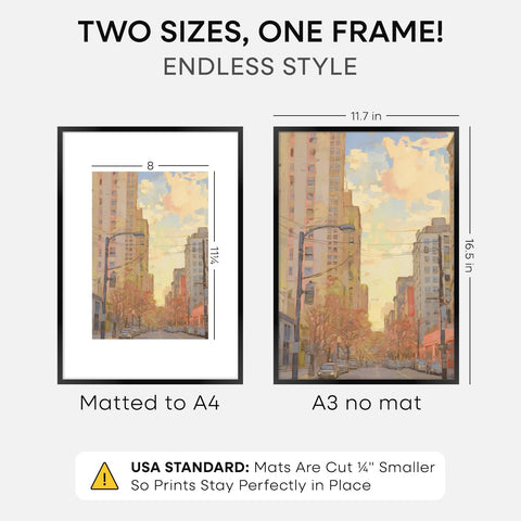 Homeforia matte black frame close-up, clean edges and premium finish
