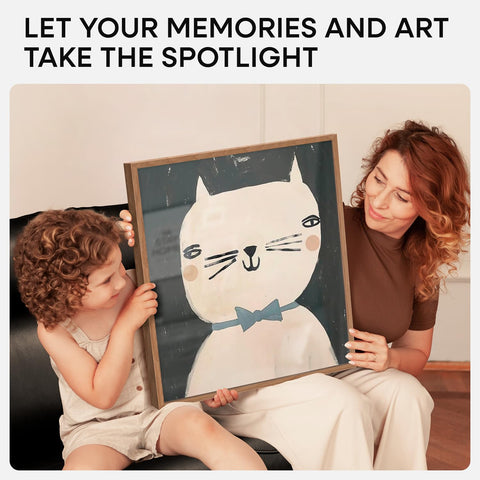 Homeforia frame matted 16x20 white mat highlights artwork with space