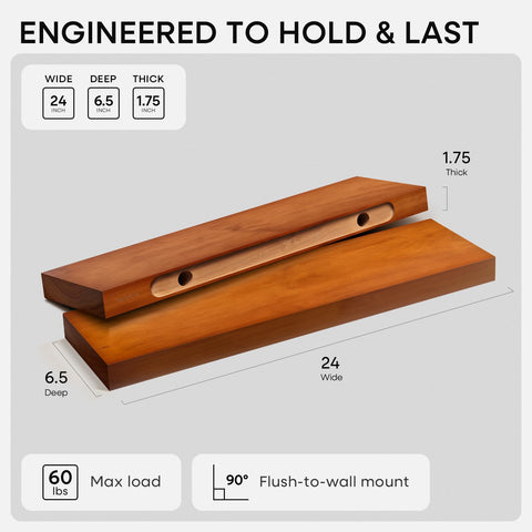 Homeforia hidden bracket detail ensures sturdy support without visible hardware