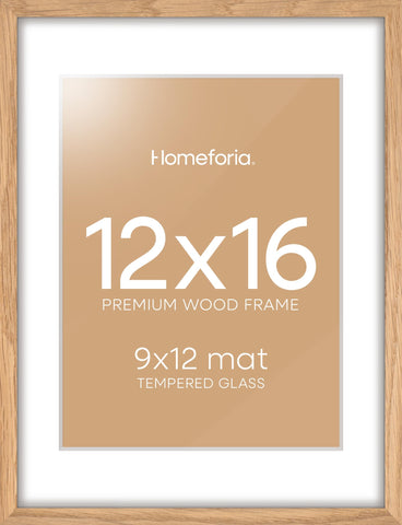 Homeforia natural oak frame texture showcases premium craftsmanship for your wall gallery.