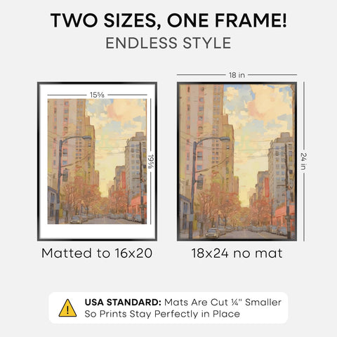 Homeforia poster frame 18x24 with glass for crisp detail