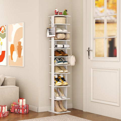HOMEFORT wood-accent design blends with modern entryway decor.