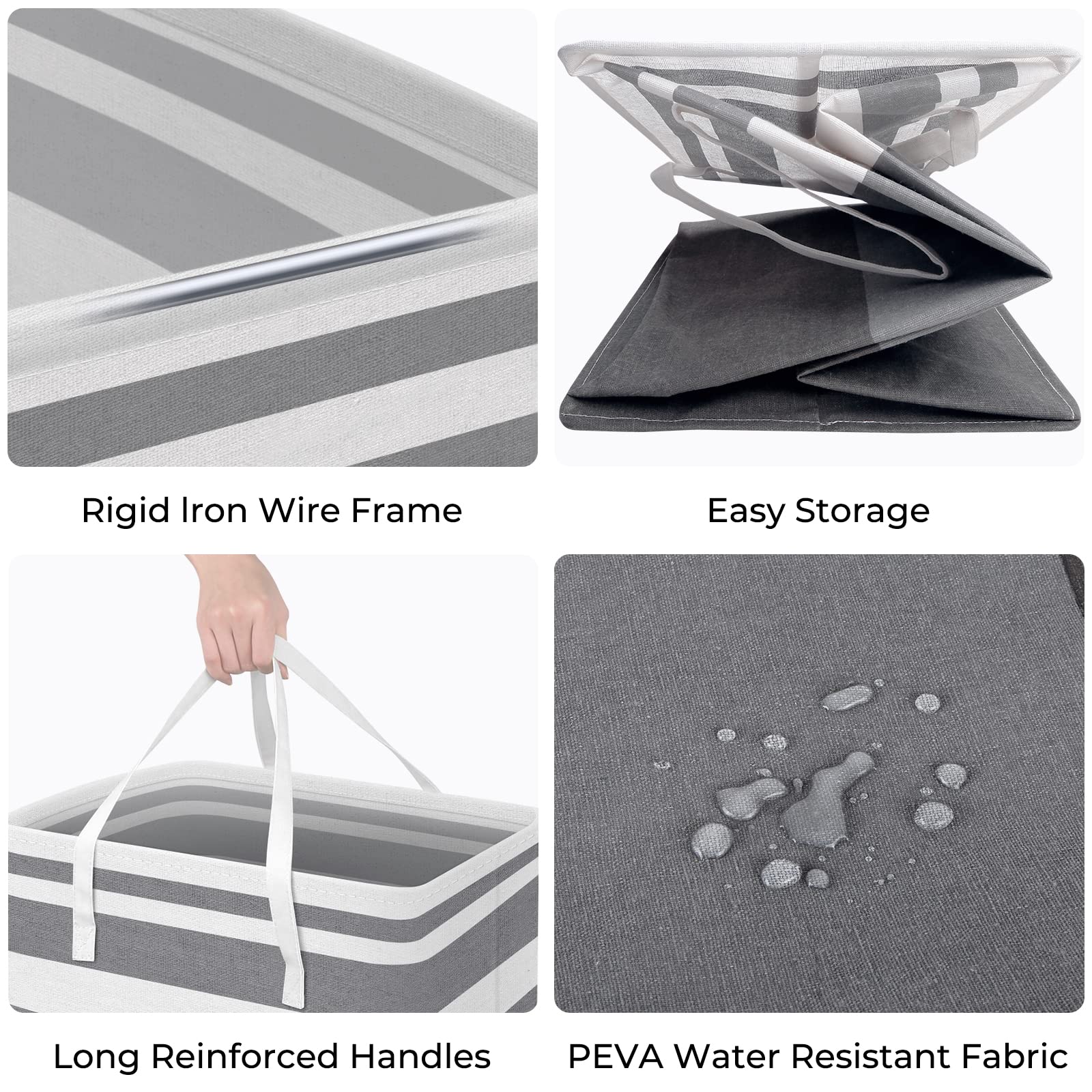HomeHacks large laundry basket side view highlights tall capacity for dorms and families.