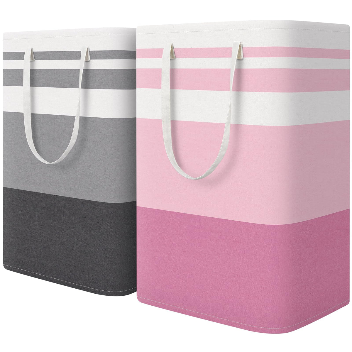 HomeHacks 2-pack laundry basket stands upright for easy loading