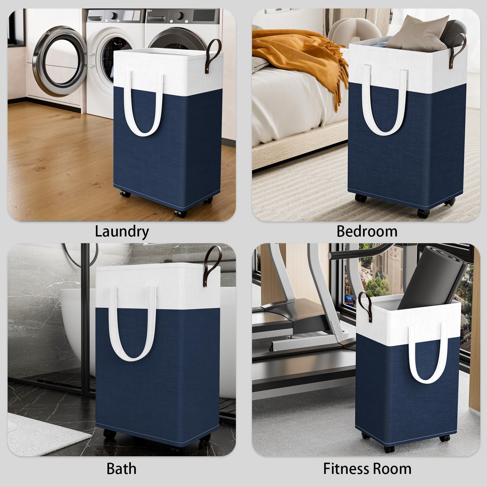 HomeHacks 75L capacity fits towels and clothes in busy households