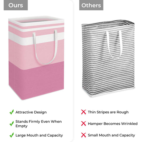 HomeHacks laundry hamper with double reinforced handles for easy carrying