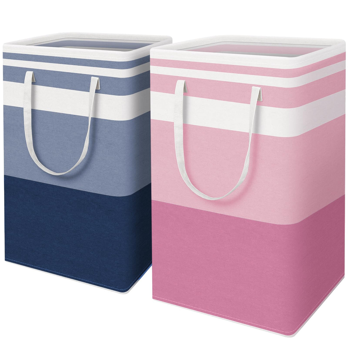HomeHacks basket with a sturdy top-edge frame for upright stability during loading.