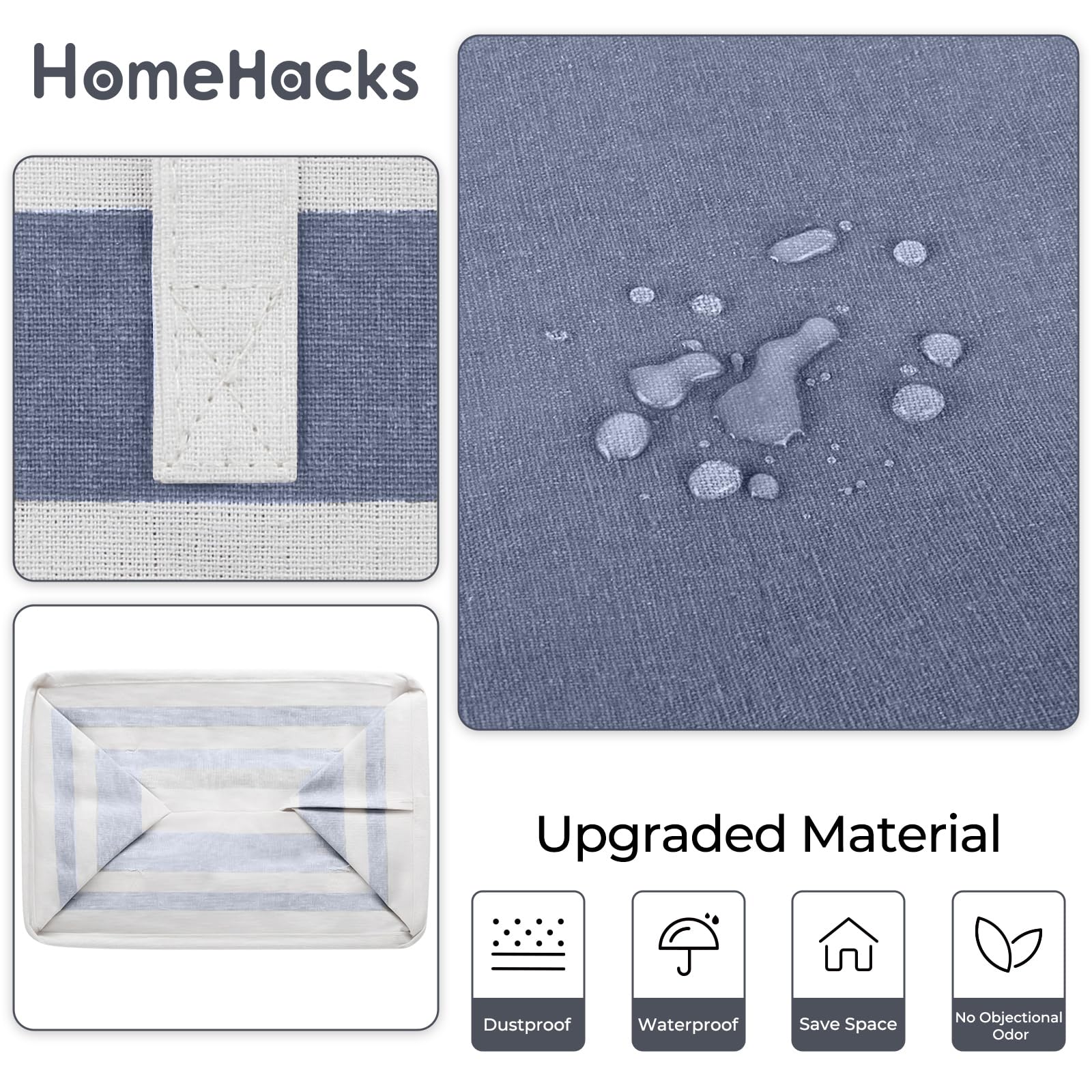 HomeHacks collapsible design folds flat for compact storage when not in use.