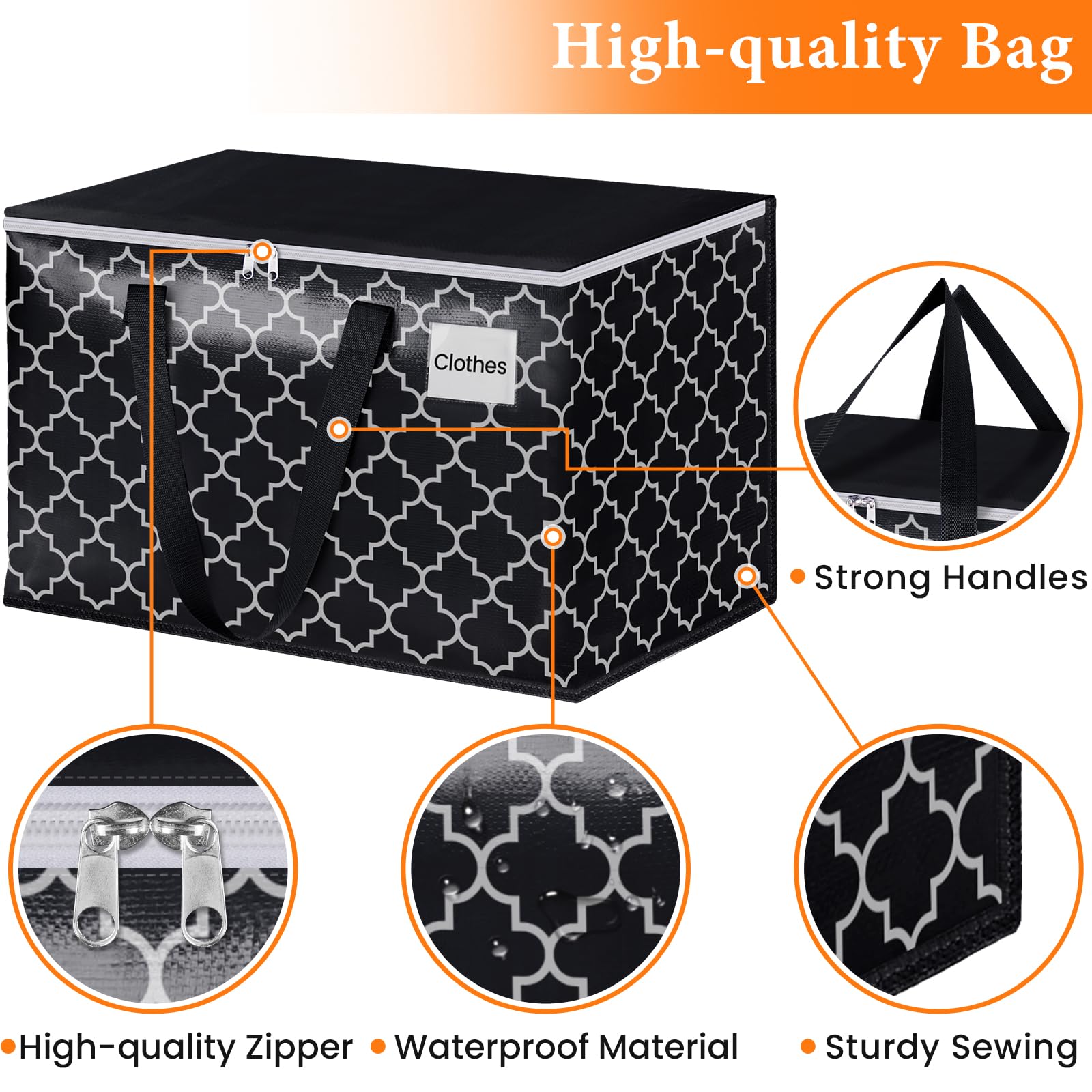 Collapsed HomeHacks tote folded flat, saving space in drawers and luggage.