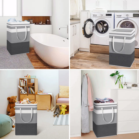 HomeHacks gradient grey fabric adds a modern touch to any space.