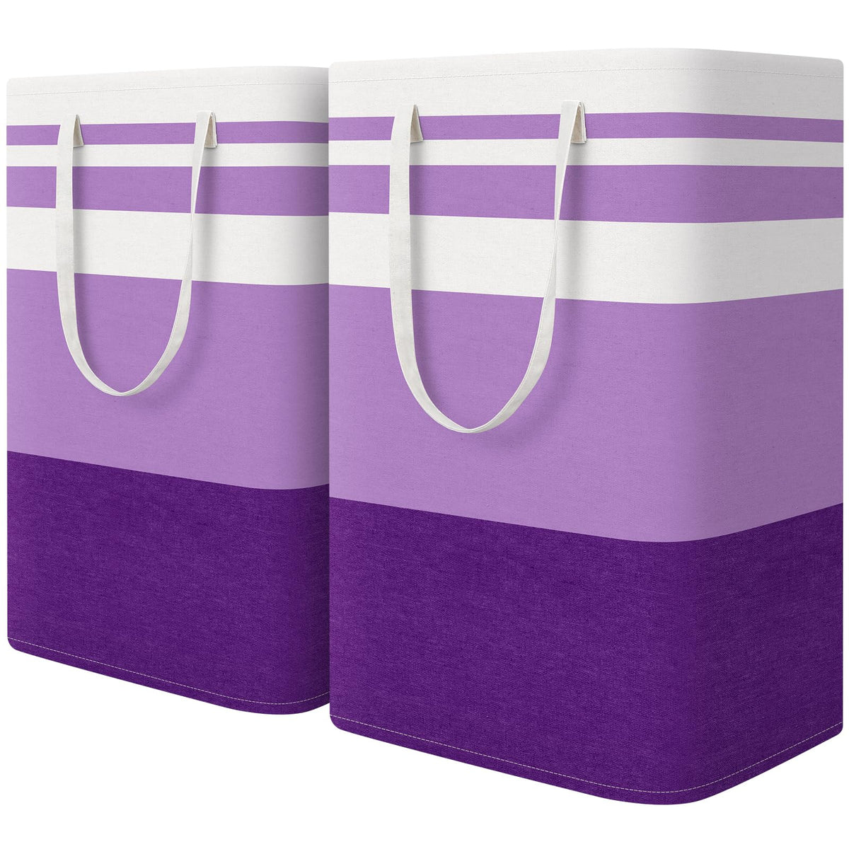 HomeHacks large laundry basket with freestanding frame keeps laundry upright.