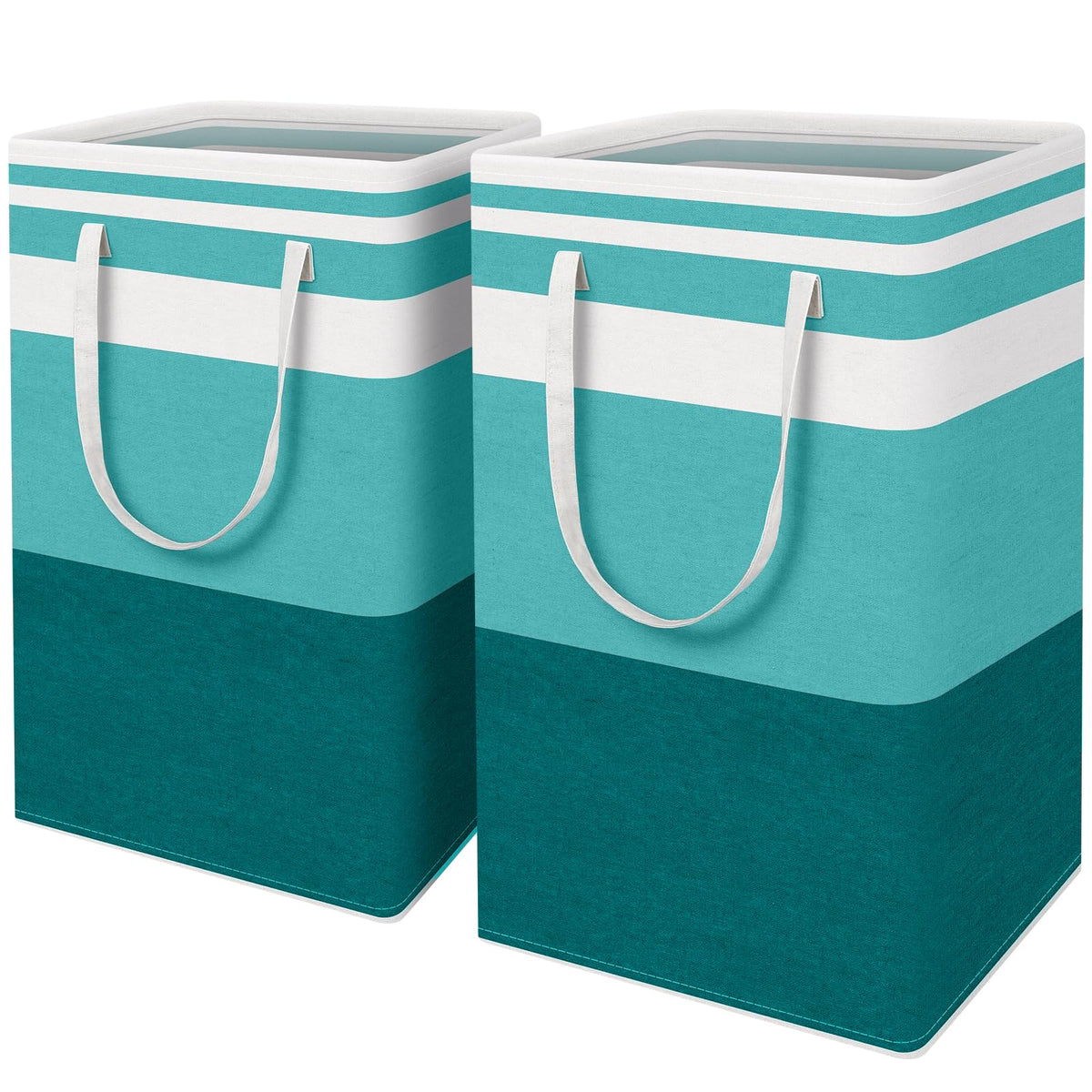 HomeHacks large laundry basket with freestanding frame keeps laundry upright