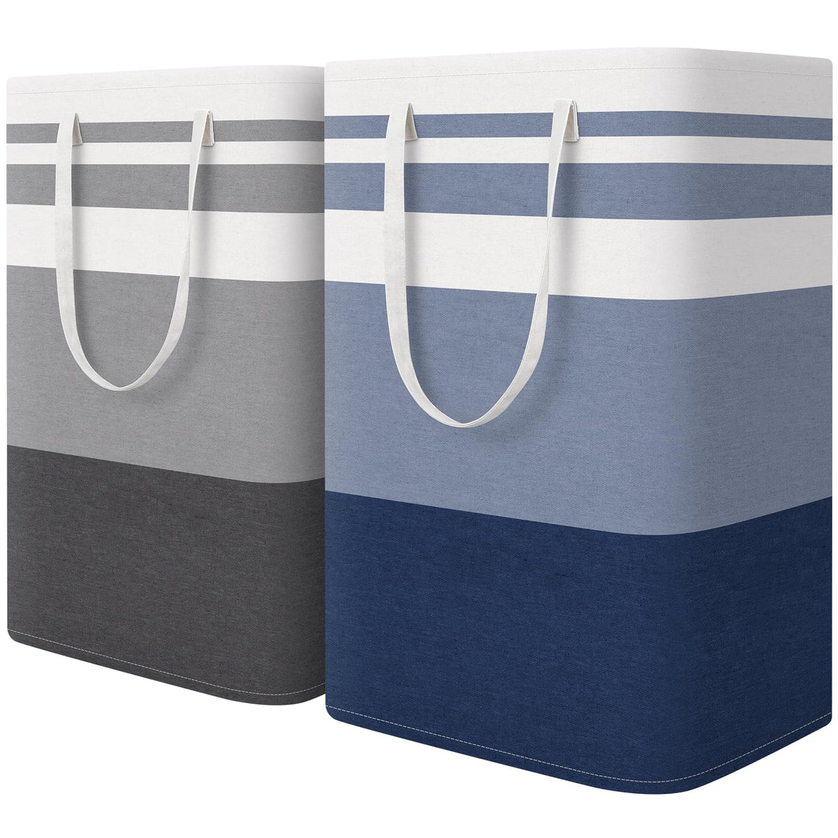 HomeHacks large laundry basket top frame keeps it upright and sturdy.