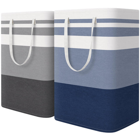 HomeHacks large laundry basket top frame keeps it upright and sturdy.