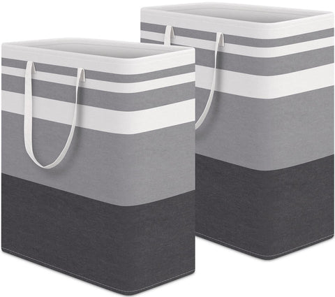 HomeHacks Laundry Basket 100L shows ample capacity for clothes and toys in dorm rooms.