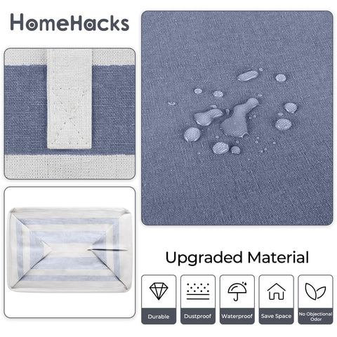 HomeHacks PEVA waterproof interior coating simplifies cleaning after spills.