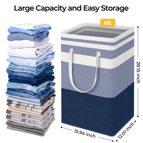 HomeHacks premium cotton and flax fabric with PEVA coating protects contents.