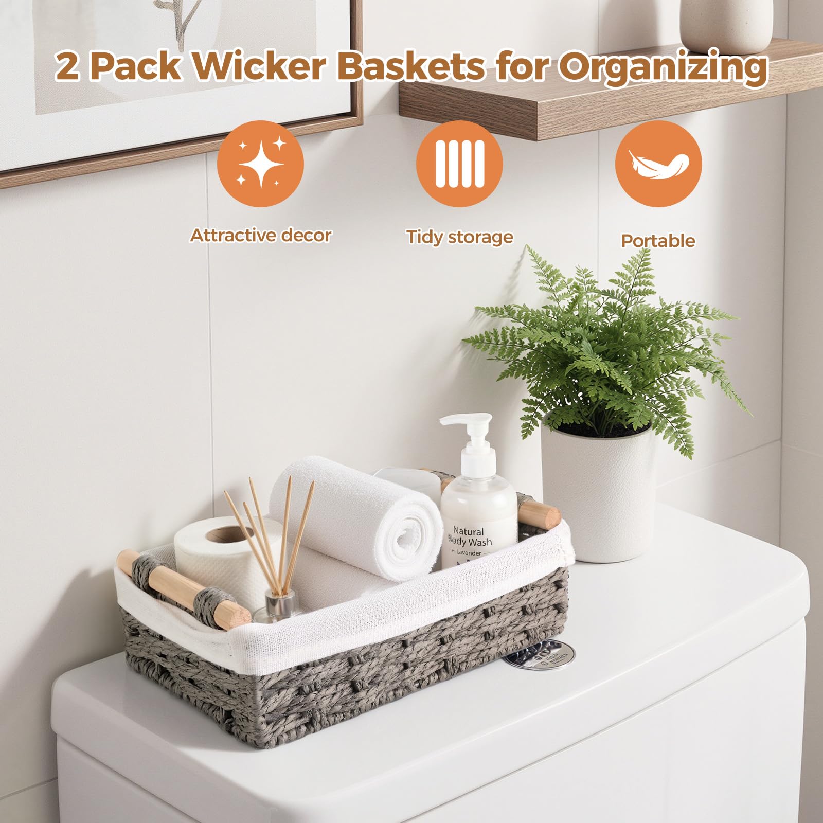 Medium HomeHacks basket ideal for toy organization in a kids room