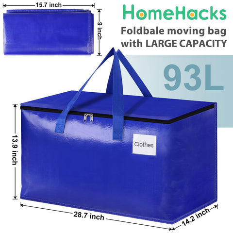 HomeHacks 93L blue side opening showing wide mouth for quick loading