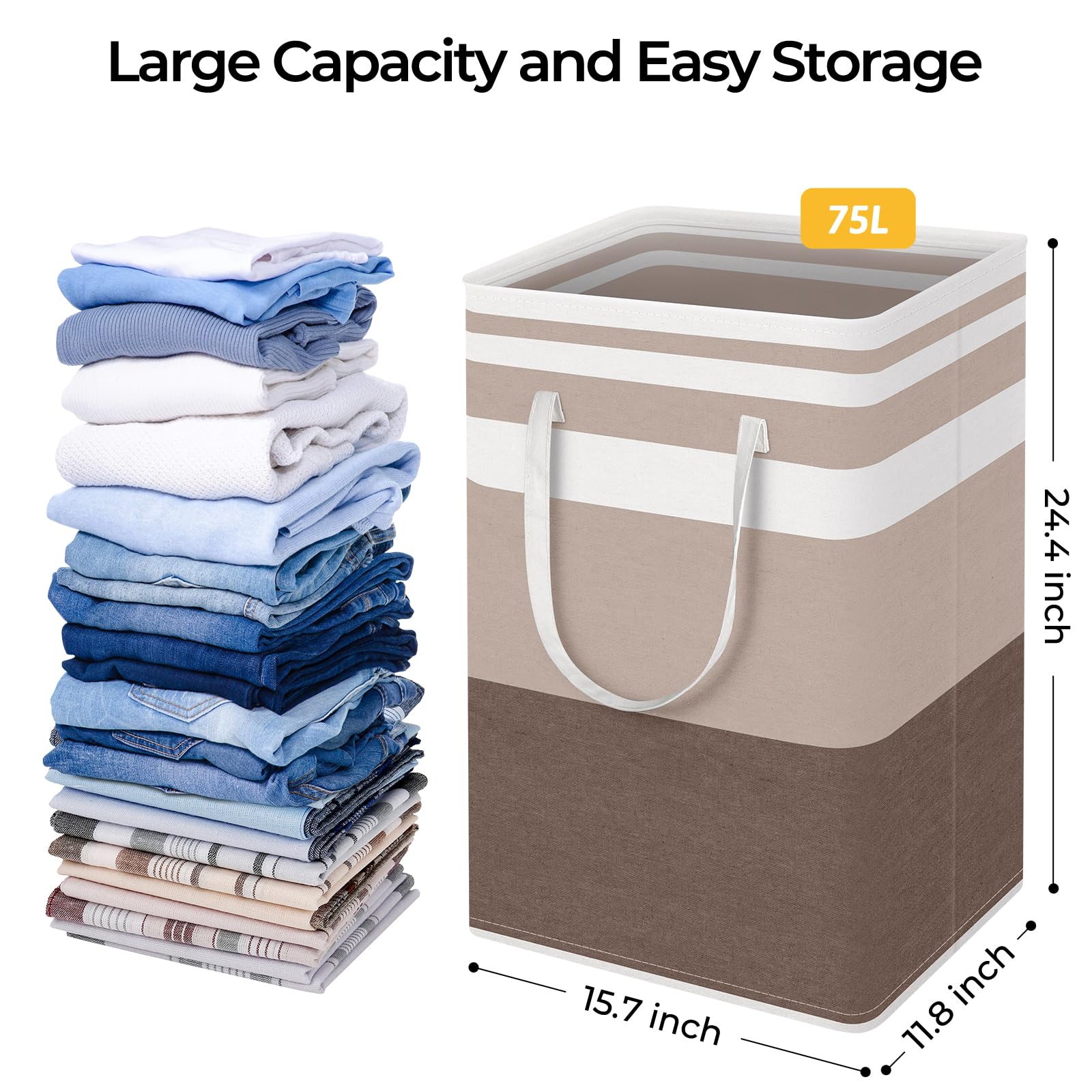 HomeHacks PEVA waterproof coating keeps contents dry and easy to wipe.