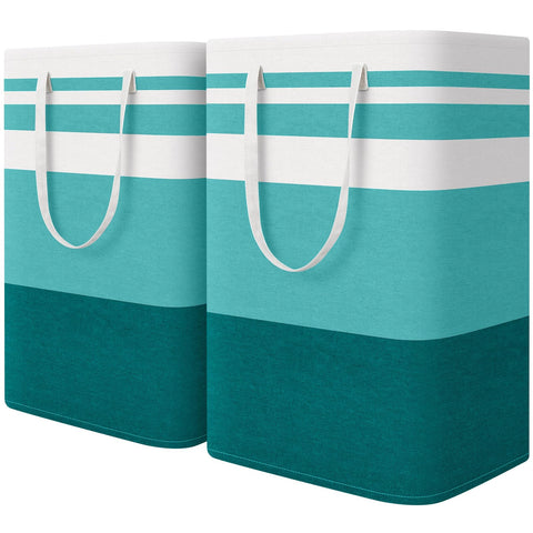 HomeHacks laundry basket with a stable top-edge frame for upright standing