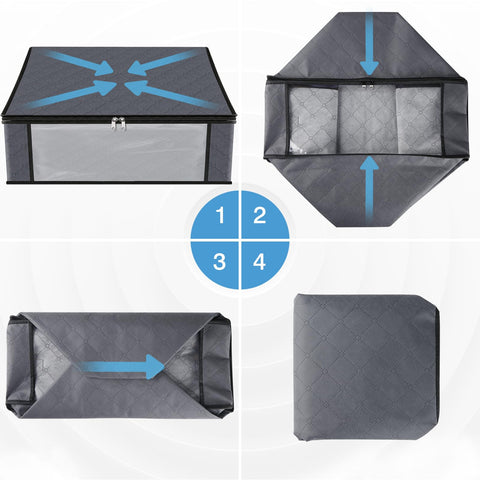 HomeHacks Storage 4-Pack durable space-saving solution for home organization.