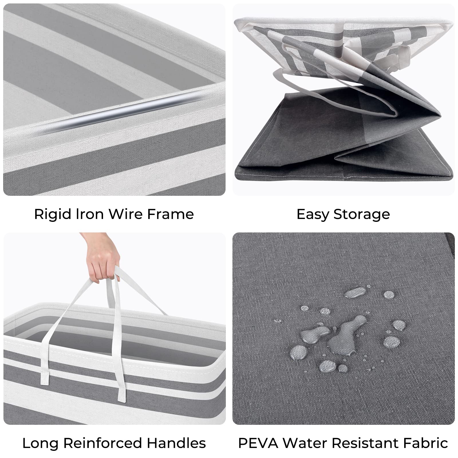 HomeHacks 88L capacity laundry hamper handles big loads for dorms or families.