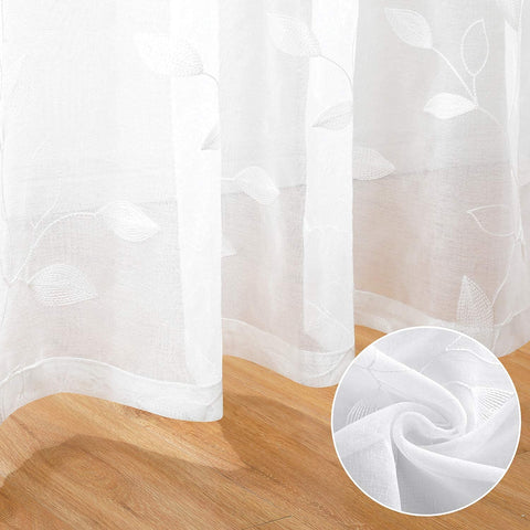 HOMEIDEAS 3-inch rod pocket drapery edge stitching for clean, secure drape.