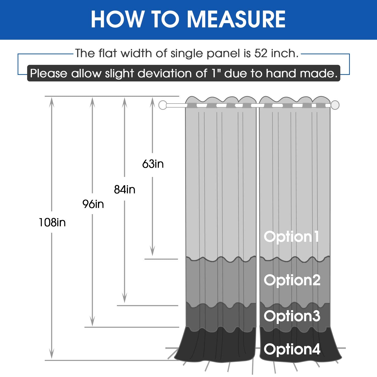 HOMEIDEAS 52x84 inch panels provide versatile coverage for standard windows.