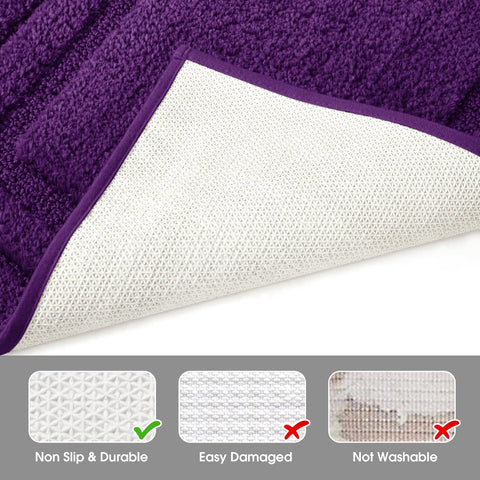 HOMEIDEAS highly absorbent rug dries quickly and helps keep floors tidy.