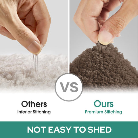 HOMEIDEAS bathroom mats are machine washable for easy care.