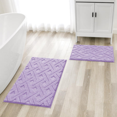HOMEIDEAS lavender-purple rug adds stylish decor and daily comfort.