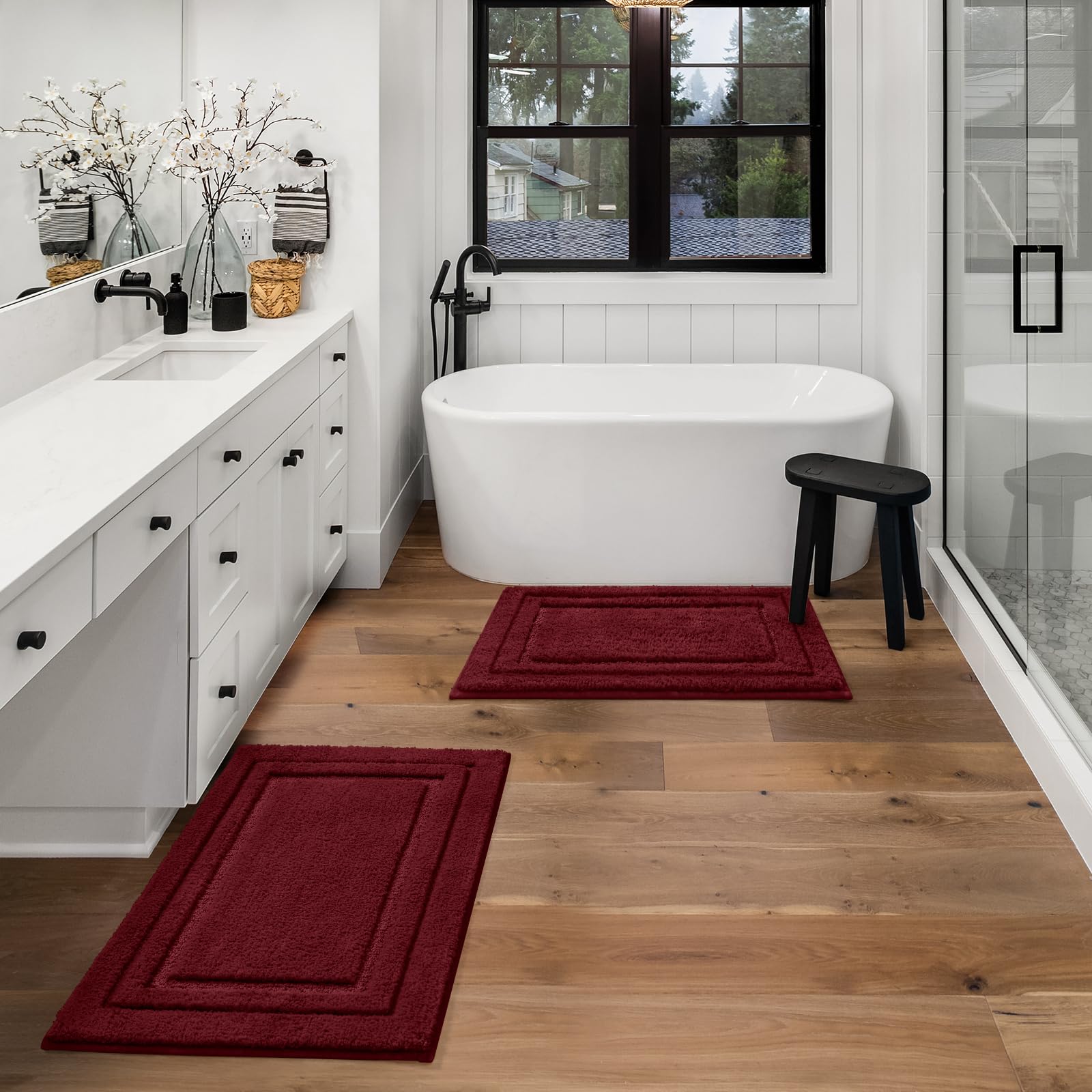 HOMEIDEAS bathroom decor mat – stylish addition to bath space.