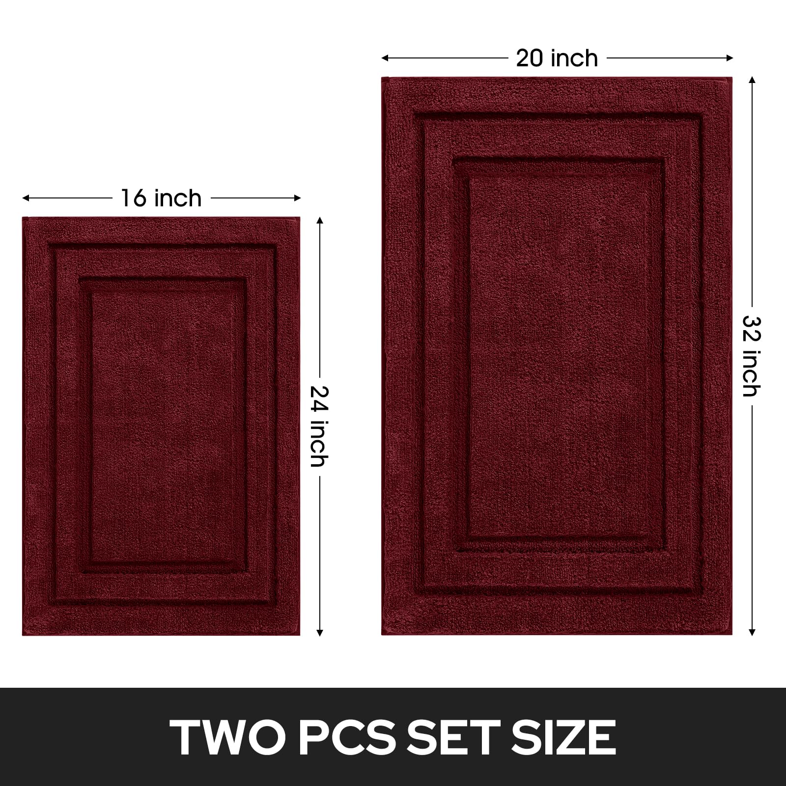 HOMEIDEAS bedroom-ready rug duo – versatile use beyond the bath.