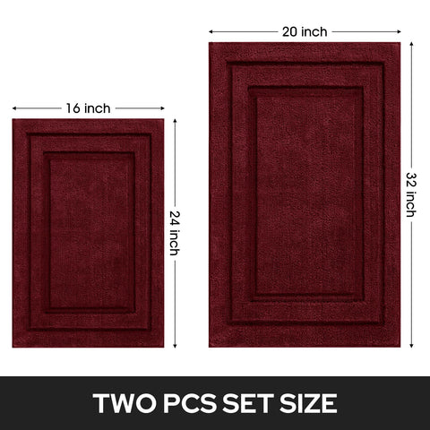HOMEIDEAS bedroom-ready rug duo – versatile use beyond the bath.