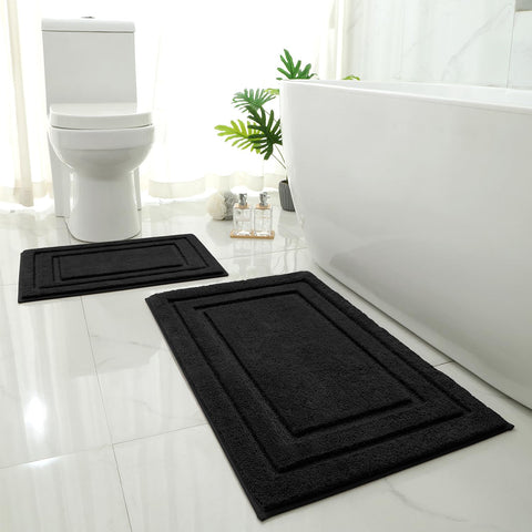 HOMEIDEAS bath rug set soft and absorbent for warm feet