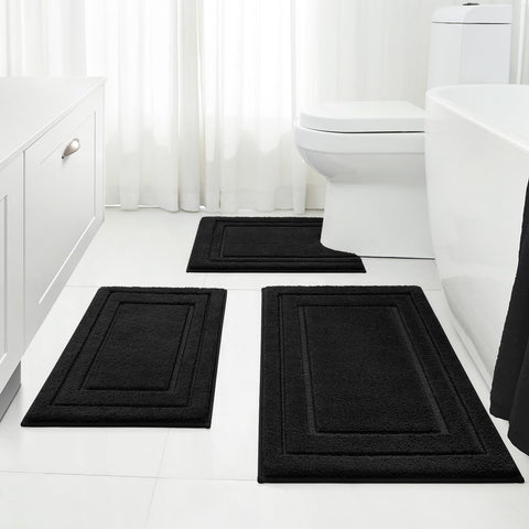 HOMEIDEAS 3-piece rug set 16x24 showcases plush softness for cozy morning routines
