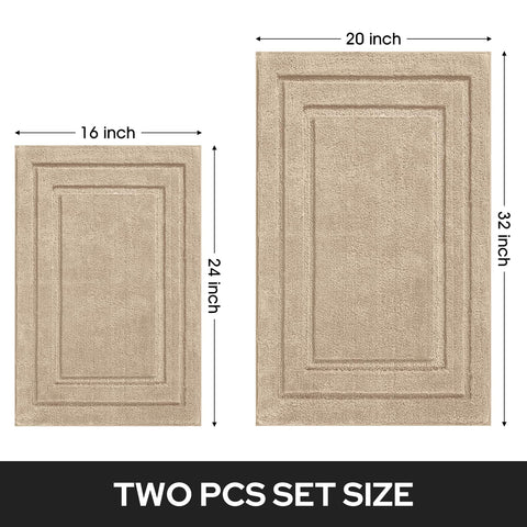 Homeideas bedroom scene with beige rug, cozy foot comfort