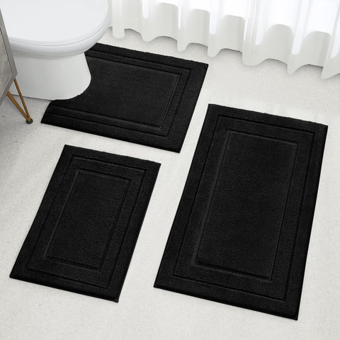 HOMEIDEAS black color coordinates with modern bathrooms for a cohesive look