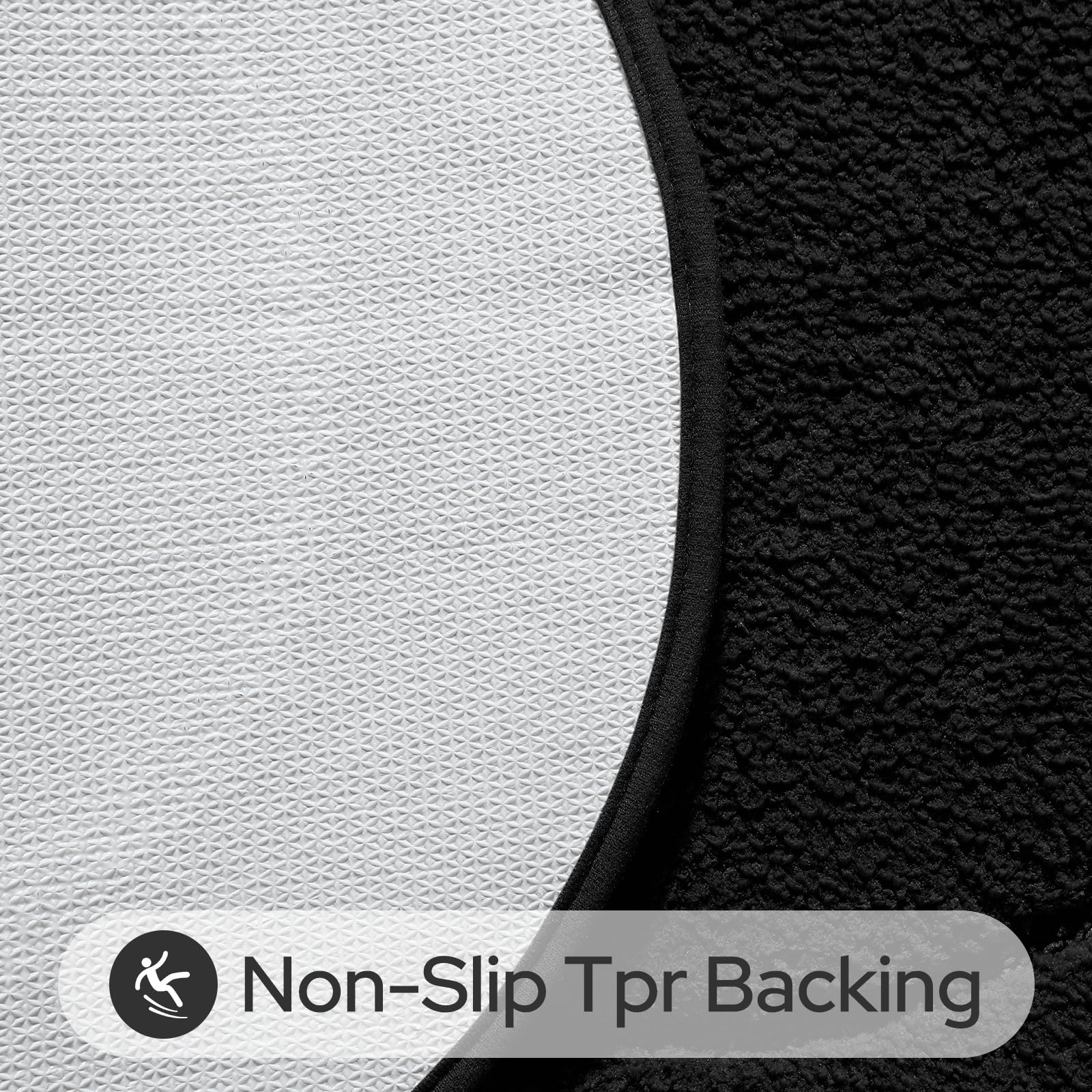 HOMEIDEAS machine washable rug, easy care and fade-resistant finish.
