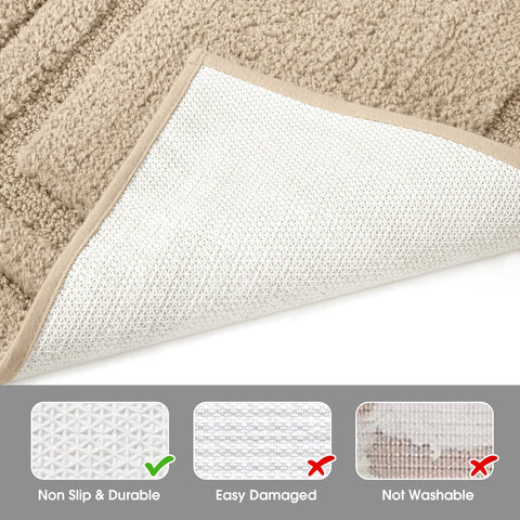 Homeideas microfiber rug texture, absorbent surface for quick water pickup