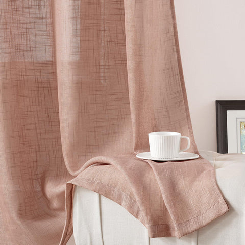 HOMEIDEAS care: machine wash cold with like colors keeps curtains fresh.