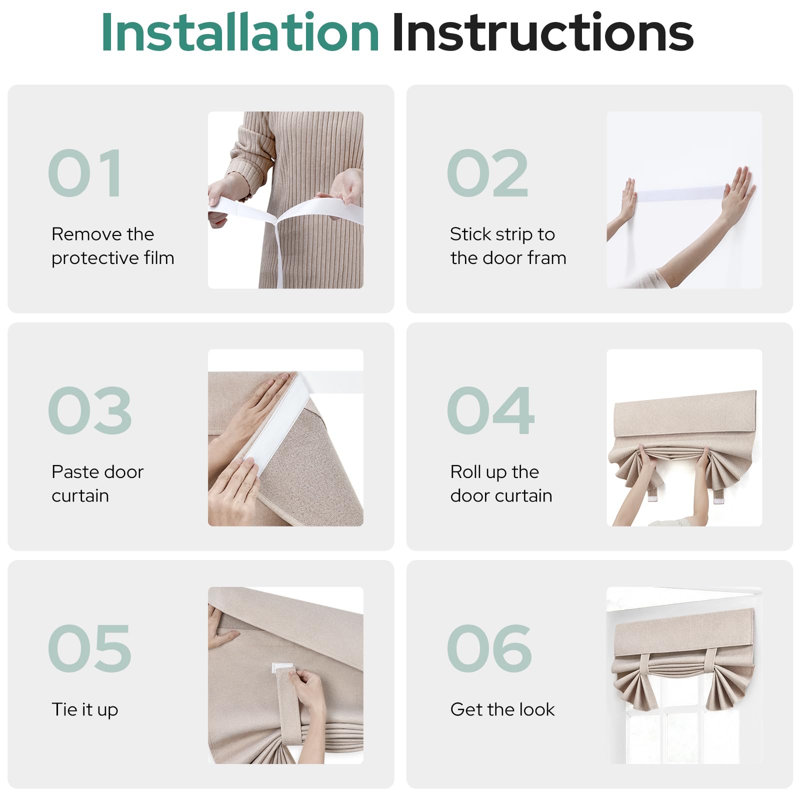 HomeIdeas versatile door curtain fits doors and windows across rooms