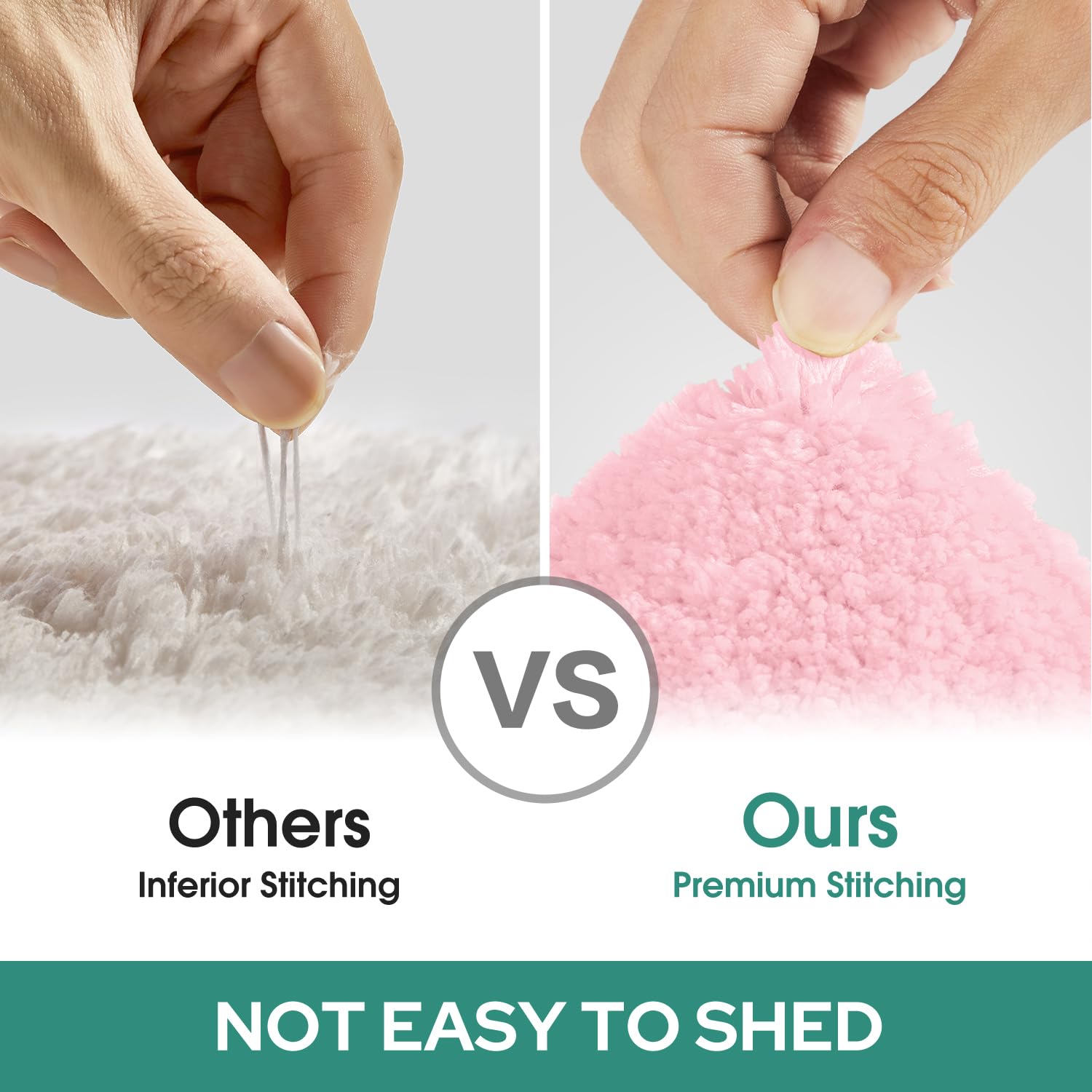 HOMEIDEAS machine-washable rugs stay fresh through repeated washes.