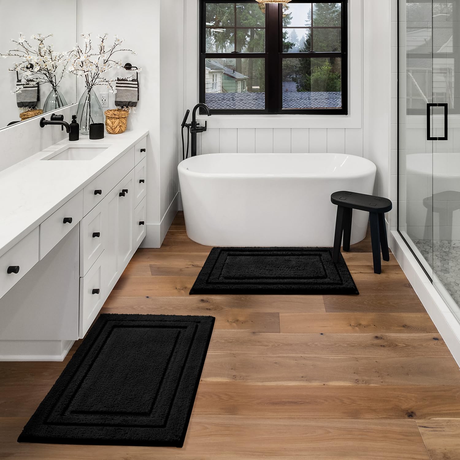 HOMEIDEAS gift-worthy bath rug set for housewarming