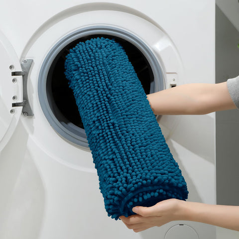 HOMEIDEAS high water absorbency keeps floors dry after shower.